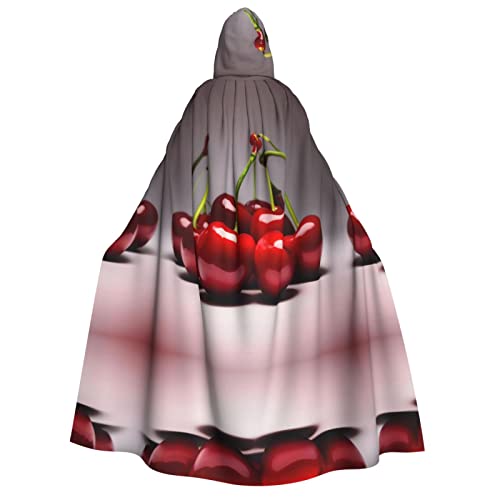 POEZJZW Chilean Cherries Kapuzenumhang für Erwachsene, für Damen und Herren, Halloween-Kostüm, Maskerade, Cosplay, Kostüm, Weihnachten, Party, Robe POEZJZW Chilean Cherries Kapuzenumhang für Erwachsene, für Damen und Herren, Halloween-Kostüm, Maskerade, Cosplay, Kostüm, Weihnachten, Party, Robe von POEZJZW