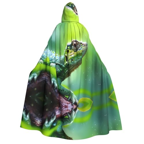 POEZJZW Echse Close-Up Erwachsene Kapuzenumhang Umhang Damen Herren Halloween Kostüm Maskerade Cosplay Kostüm Weihnachten Party Robe POEZJZW Echse Close-Up Erwachsene Kapuzenumhang Umhang Damen Herren Halloween Kostüm Maskerade Cosplay Kostüm Weihnachten Party Robe von POEZJZW