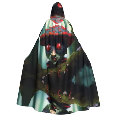 POEZJZW Elfen auf dem Baum Umhang mit Kapuze für Erwachsene für Damen und Herren, Halloween-Kostüm, Maskerade, Cosplay, Kostüm, Weihnachten, Party, Robe von POEZJZW