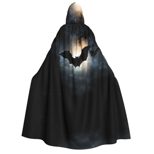 POEZJZW Fledermaus-Umhang mit Kapuze, für Erwachsene, für Damen und Herren, Halloween-Kostüm, Maskerade, Cosplay, Kostüm, Weihnachten, Party, Robe POEZJZW Fledermaus-Umhang mit Kapuze, für Erwachsene, für Damen und Herren, Halloween-Kostüm, Maskerade, Cosplay, Kostüm, Weihnachten, Party, Robe von POEZJZW