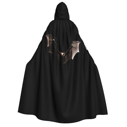 POEZJZW Fledermaus-Umhang mit Kapuze für Damen und Herren, Halloween-Kostüm, Maskerade, Cosplay, Kostüm, Weihnachten, Party, Robe POEZJZW Fledermaus-Umhang mit Kapuze für Damen und Herren, Halloween-Kostüm, Maskerade, Cosplay, Kostüm, Weihnachten, Party, Robe von POEZJZW