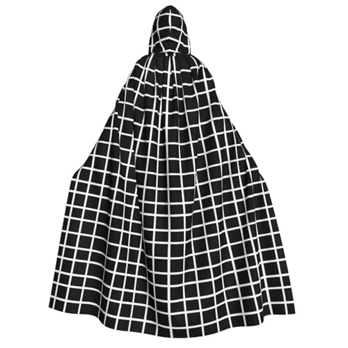 POEZJZW Gestreifter Kapuzenumhang für Erwachsene für Damen und Herren, Halloween-Kostüm, Maskerade, Cosplay, Kostüm, Weihnachten, Party, Robe POEZJZW Gestreifter Kapuzenumhang für Erwachsene für Damen und Herren, Halloween-Kostüm, Maskerade, Cosplay, Kostüm, Weihnachten, Party, Robe von POEZJZW