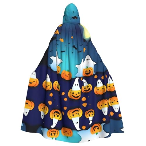 POEZJZW Halloween-Geister-Umhang mit Kapuze, Umhang für Erwachsene, Herren, Damen, Weihnachten, Kapuzenumhang, Cosplay-Kostüme von POEZJZW