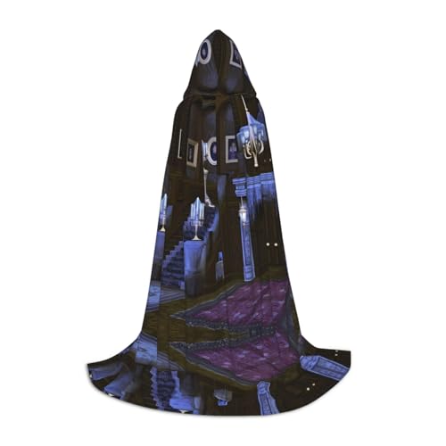 POEZJZW Halloween Haunted Pattern Herren Damen Umhang mit Kapuze Erwachsenenumhang mit Kapuze Renaissance Halloween Hexenkostüm Zauberer Umhang M POEZJZW Halloween Haunted Pattern Herren Damen Umhang mit Kapuze Erwachsenenumhang mit Kapuze Renaissance Halloween Hexenkostüm Zauberer Umhang M von POEZJZW