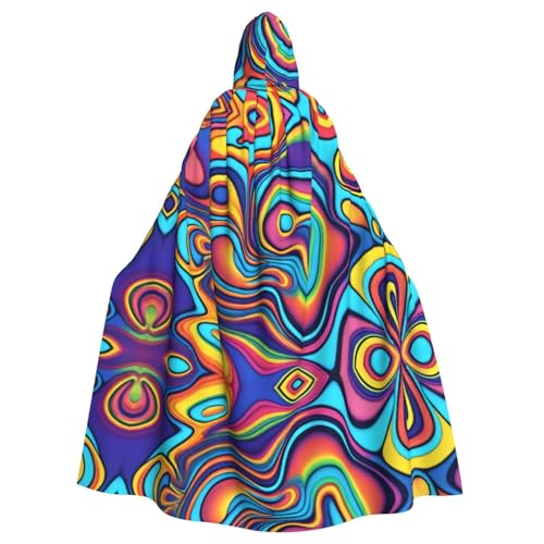 POEZJZW Kapuzenumhang in psychedelischen Farben, für Erwachsene, Herren, Damen, Weihnachten, Kapuzenumhang, Cosplay-Kostüme POEZJZW Kapuzenumhang in psychedelischen Farben, für Erwachsene, Herren, Damen, Weihnachten, Kapuzenumhang, Cosplay-Kostüme von POEZJZW