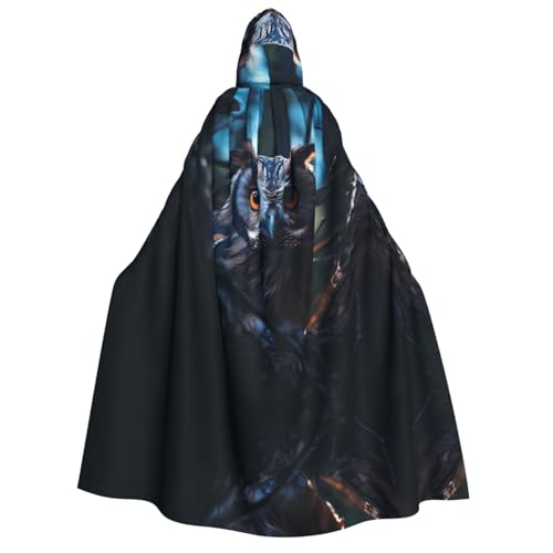 POEZJZW Kapuzenumhang mit Eulenaugen, für Damen und Herren, Halloween-Kostüm, Maskerade, Cosplay, Kostüm, Weihnachten, Party, Robe POEZJZW Kapuzenumhang mit Eulenaugen, für Damen und Herren, Halloween-Kostüm, Maskerade, Cosplay, Kostüm, Weihnachten, Party, Robe von POEZJZW