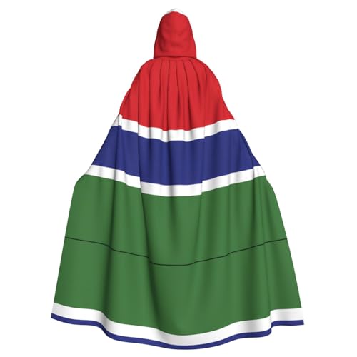 POEZJZW Kapuzenumhang mit Flagge Gambias, Umhang für Erwachsene, Herren und Damen, Weihnachts-Kapuzenpullover, Cosplay-Kostüme POEZJZW Kapuzenumhang mit Flagge Gambias, Umhang für Erwachsene, Herren und Damen, Weihnachts-Kapuzenpullover, Cosplay-Kostüme von POEZJZW