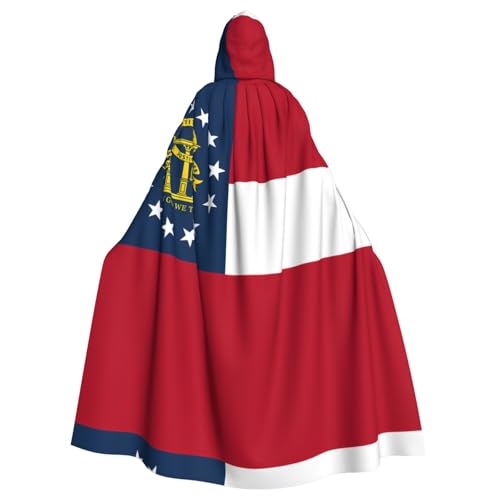 POEZJZW Kapuzenumhang mit Georgia-Flagge, Umhang für Erwachsene, Herren, Damen, Weihnachten, Kapuzenumhang, Cosplay-Kostüme POEZJZW Kapuzenumhang mit Georgia-Flagge, Umhang für Erwachsene, Herren, Damen, Weihnachten, Kapuzenumhang, Cosplay-Kostüme von POEZJZW