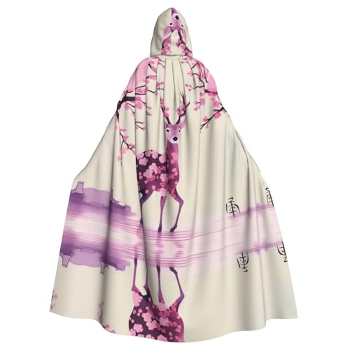 POEZJZW Kapuzenumhang mit Pflaumenblüte, Hirsch, für Erwachsene, Herren, Damen, Weihnachten, Kapuzenumhang, Cosplay-Kostüme POEZJZW Kapuzenumhang mit Pflaumenblüte, Hirsch, für Erwachsene, Herren, Damen, Weihnachten, Kapuzenumhang, Cosplay-Kostüme von POEZJZW