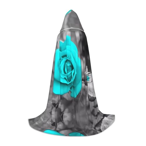 POEZJZW Kapuzenumhang mit blauem Rosenmuster, für Damen und Herren, Halloween-Kostüm, Maskerade, Cosplay, Kostüm, Weihnachten, Party, Robe, Größe M POEZJZW Kapuzenumhang mit blauem Rosenmuster, für Damen und Herren, Halloween-Kostüm, Maskerade, Cosplay, Kostüm, Weihnachten, Party, Robe, Größe M von POEZJZW