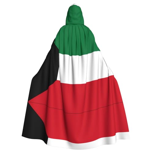 POEZJZW Kapuzenumhang mit kuwaitischer Flagge, Umhang für Erwachsene, Herren, Damen, Weihnachten, Kapuzenumhang, Cosplay-Kostüme POEZJZW Kapuzenumhang mit kuwaitischer Flagge, Umhang für Erwachsene, Herren, Damen, Weihnachten, Kapuzenumhang, Cosplay-Kostüme von POEZJZW