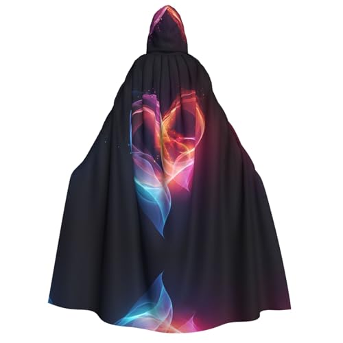 POEZJZW Love Kapuzenumhang für Damen und Herren, Halloween-Kostüm, Maskerade, Cosplay, Kostüm, Weihnachten, Party, Robe POEZJZW Love Kapuzenumhang für Damen und Herren, Halloween-Kostüm, Maskerade, Cosplay, Kostüm, Weihnachten, Party, Robe von POEZJZW