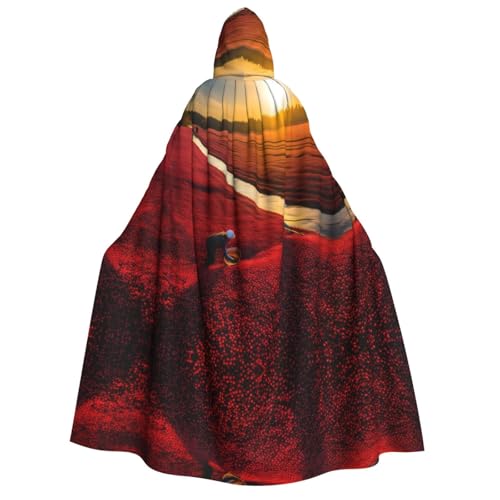 POEZJZW Lycopene Umhang mit Kapuze für Erwachsene, für Damen und Herren, Halloween-Kostüm, Maskerade, Cosplay, Kostüm, Weihnachten, Party, Robe POEZJZW Lycopene Umhang mit Kapuze für Erwachsene, für Damen und Herren, Halloween-Kostüm, Maskerade, Cosplay, Kostüm, Weihnachten, Party, Robe von POEZJZW