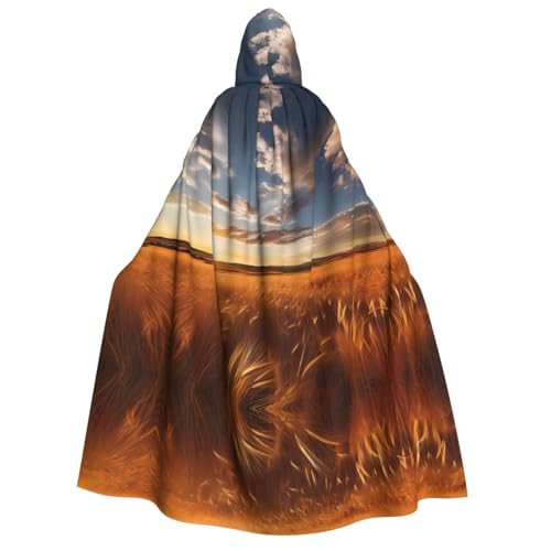 POEZJZW Millet Kapuzenumhang für Damen und Herren, Halloween-Kostüm, Maskerade, Cosplay, Kostüm, Weihnachten, Party, Robe POEZJZW Millet Kapuzenumhang für Damen und Herren, Halloween-Kostüm, Maskerade, Cosplay, Kostüm, Weihnachten, Party, Robe von POEZJZW