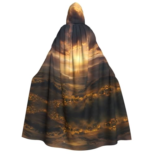 POEZJZW Morning Sun Umhang mit Kapuze für Erwachsene für Damen und Herren, Halloween-Kostüm, Maskerade, Cosplay, Kostüm, Weihnachten, Party, Robe POEZJZW Morning Sun Umhang mit Kapuze für Erwachsene für Damen und Herren, Halloween-Kostüm, Maskerade, Cosplay, Kostüm, Weihnachten, Party, Robe von POEZJZW