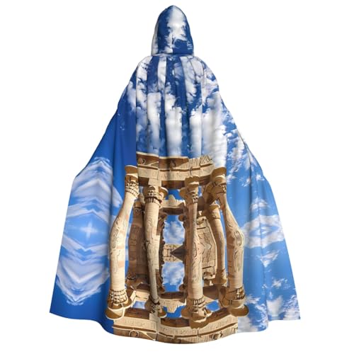 POEZJZW Mysterious Stone Pillar Kapuzenumhang für Erwachsene für Damen und Herren, Halloween-Kostüm, Maskerade, Cosplay, Kostüm, Weihnachten, Party, Robe POEZJZW Mysterious Stone Pillar Kapuzenumhang für Erwachsene für Damen und Herren, Halloween-Kostüm, Maskerade, Cosplay, Kostüm, Weihnachten, Party, Robe von POEZJZW