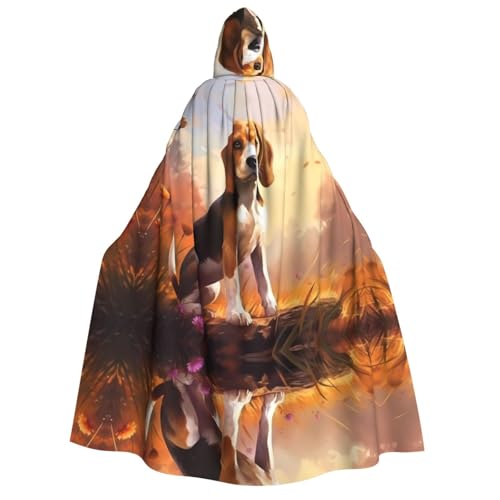 POEZJZW Nerdy Beagle Kapuzenumhang für Erwachsene für Damen und Herren, Halloween-Kostüm, Maskerade, Cosplay, Kostüm, Weihnachten, Party, Robe POEZJZW Nerdy Beagle Kapuzenumhang für Erwachsene für Damen und Herren, Halloween-Kostüm, Maskerade, Cosplay, Kostüm, Weihnachten, Party, Robe von POEZJZW