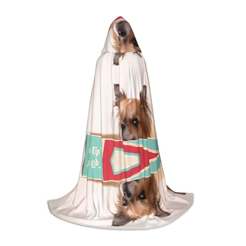 POEZJZW Papillon In The Box Muster Teenager Kapuzenumhang Damen Herren Halloween Kostüm Maskerade Cosplay Kostüm Weihnachten Party Robe L POEZJZW Papillon In The Box Muster Teenager Kapuzenumhang Damen Herren Halloween Kostüm Maskerade Cosplay Kostüm Weihnachten Party Robe L von POEZJZW