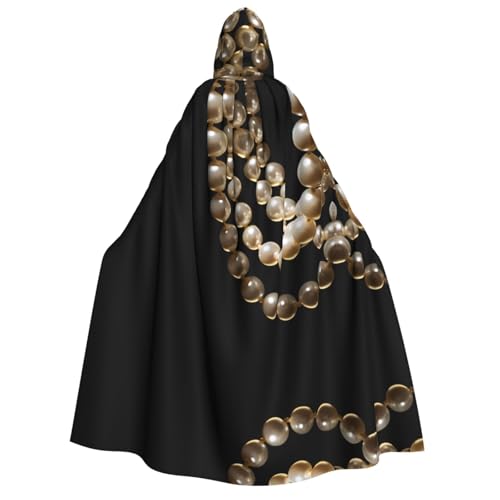 POEZJZW Perlen-Umhang für Erwachsene, mit Kapuze, für Damen und Herren, Halloween-Kostüm, Maskerade, Cosplay, Kostüm, Weihnachten, Party, Robe POEZJZW Perlen-Umhang für Erwachsene, mit Kapuze, für Damen und Herren, Halloween-Kostüm, Maskerade, Cosplay, Kostüm, Weihnachten, Party, Robe von POEZJZW