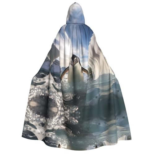 POEZJZW Pinguin-Umhang mit Kapuze für Erwachsene, für Damen und Herren, Halloween-Kostüm, Maskerade, Cosplay, Kostüm, Weihnachten, Party, Robe POEZJZW Pinguin-Umhang mit Kapuze für Erwachsene, für Damen und Herren, Halloween-Kostüm, Maskerade, Cosplay, Kostüm, Weihnachten, Party, Robe von POEZJZW
