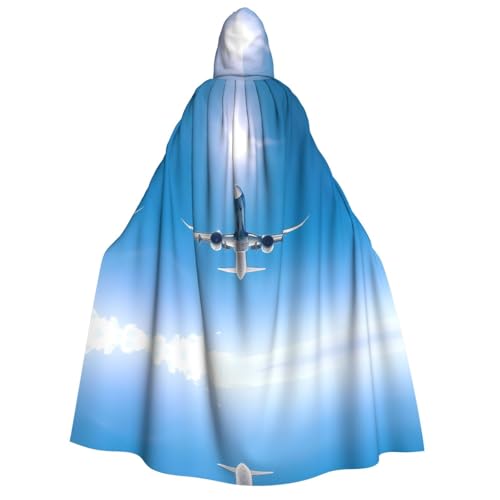 POEZJZW Planes Kapuzenumhang für Erwachsene für Damen und Herren, Halloween-Kostüm, Maskerade, Cosplay, Kostüm, Weihnachten, Party, Robe POEZJZW Planes Kapuzenumhang für Erwachsene für Damen und Herren, Halloween-Kostüm, Maskerade, Cosplay, Kostüm, Weihnachten, Party, Robe von POEZJZW