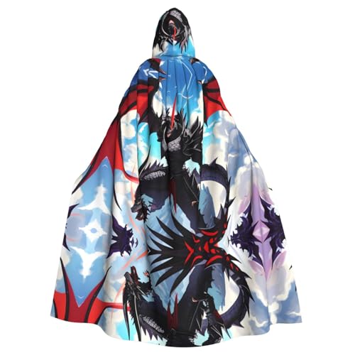 POEZJZW Schwarzer Drache, Umhang mit Kapuze, Umhang für Erwachsene, Herren, Damen, Weihnachten, Kapuzenumhang, Cosplay-Kostüme POEZJZW Schwarzer Drache, Umhang mit Kapuze, Umhang für Erwachsene, Herren, Damen, Weihnachten, Kapuzenumhang, Cosplay-Kostüme von POEZJZW