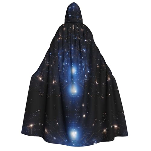 POEZJZW Sternenhimmel-Umhang mit Kapuze für Erwachsene für Damen und Herren, Halloween-Kostüm, Maskerade, Cosplay, Kostüm, Weihnachten, Party, Robe POEZJZW Sternenhimmel-Umhang mit Kapuze für Erwachsene für Damen und Herren, Halloween-Kostüm, Maskerade, Cosplay, Kostüm, Weihnachten, Party, Robe von POEZJZW