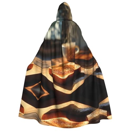 POEZJZW Toast Umhang mit Kapuze für Erwachsene, für Damen und Herren, Halloween-Kostüm, Maskerade, Cosplay, Kostüm, Weihnachten, Party, Robe POEZJZW Toast Umhang mit Kapuze für Erwachsene, für Damen und Herren, Halloween-Kostüm, Maskerade, Cosplay, Kostüm, Weihnachten, Party, Robe von POEZJZW