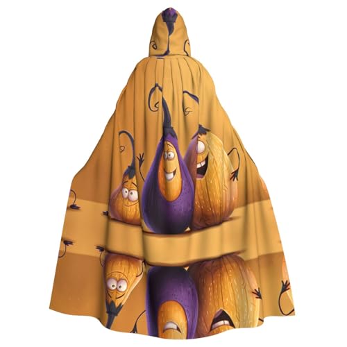 POEZJZW Überraschter Auberginen-Umhang mit Kapuze, Umhang für Erwachsene, Herren, Damen, Weihnachten, Kapuzenumhang, Cosplay-Kostüme POEZJZW Überraschter Auberginen-Umhang mit Kapuze, Umhang für Erwachsene, Herren, Damen, Weihnachten, Kapuzenumhang, Cosplay-Kostüme von POEZJZW