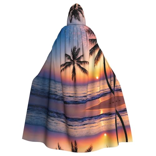 POEZJZW Umhang mit Kapuze, Palme, goldener Sonnenuntergang, für Erwachsene, Herren, Damen, Weihnachten, Kapuzenumhang, Cosplay-Kostüme POEZJZW Umhang mit Kapuze, Palme, goldener Sonnenuntergang, für Erwachsene, Herren, Damen, Weihnachten, Kapuzenumhang, Cosplay-Kostüme von POEZJZW