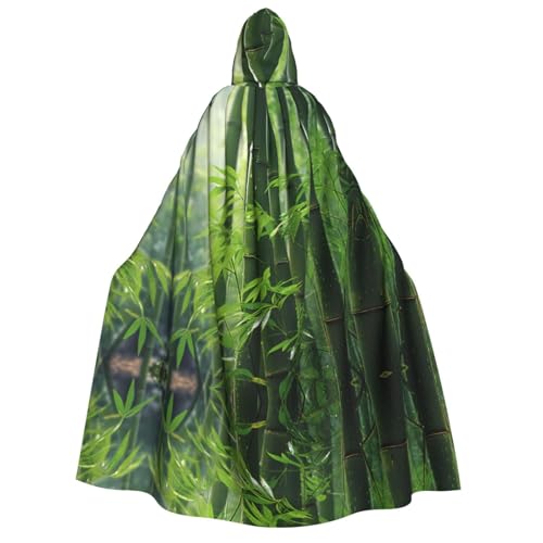 POEZJZW Umhang mit Kapuze aus Bambusblättern, für Damen und Herren, Halloween-Kostüm, Maskerade, Cosplay, Kostüm, Weihnachten, Party, Robe POEZJZW Umhang mit Kapuze aus Bambusblättern, für Damen und Herren, Halloween-Kostüm, Maskerade, Cosplay, Kostüm, Weihnachten, Party, Robe von POEZJZW