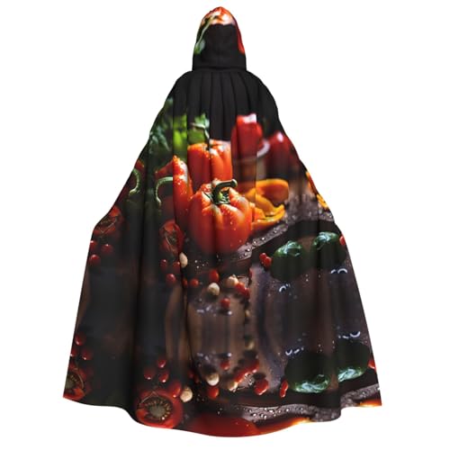 POEZJZW Umhang mit Kapuze für Erwachsene, Gemüse, Obst, für Damen und Herren, Halloween-Kostüm, Maskerade, Cosplay, Kostüm, Weihnachten, Party, Robe POEZJZW Umhang mit Kapuze für Erwachsene, Gemüse, Obst, für Damen und Herren, Halloween-Kostüm, Maskerade, Cosplay, Kostüm, Weihnachten, Party, Robe von POEZJZW