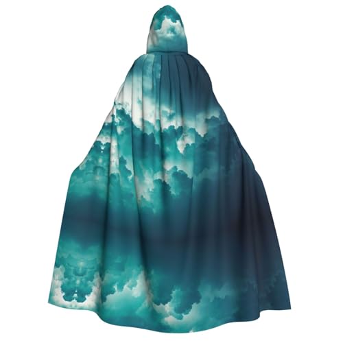 POEZJZW Umhang mit Kapuze für Erwachsene, Größe einer Wolke, für Damen und Herren, Halloween-Kostüm, Maskerade, Cosplay, Kostüm, Weihnachten, Party, Robe von POEZJZW