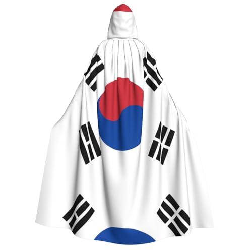 POEZJZW Umhang mit Kapuze für Erwachsene, Motiv: Flagge der Republik Korea, für Damen und Herren, Halloween-Kostüm, Maskerade, Cosplay, Kostüm, Weihnachten, Party, Robe POEZJZW Umhang mit Kapuze für Erwachsene, Motiv: Flagge der Republik Korea, für Damen und Herren, Halloween-Kostüm, Maskerade, Cosplay, Kostüm, Weihnachten, Party, Robe von POEZJZW