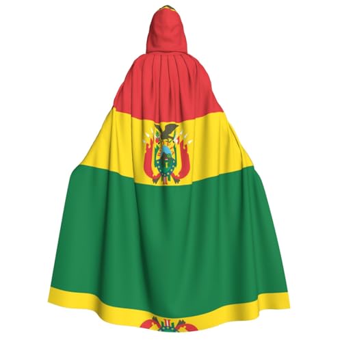 POEZJZW Umhang mit Kapuze für Erwachsene, Motiv: Flagge von Bolivien, für Damen und Herren, Halloween-Kostüm, Maskerade, Cosplay, Kostüm, Weihnachten, Party, Robe POEZJZW Umhang mit Kapuze für Erwachsene, Motiv: Flagge von Bolivien, für Damen und Herren, Halloween-Kostüm, Maskerade, Cosplay, Kostüm, Weihnachten, Party, Robe von POEZJZW