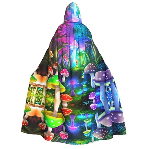 POEZJZW Umhang mit Kapuze für Erwachsene, Waldpilz, für Damen und Herren, Halloween-Kostüm, Maskerade, Cosplay, Kostüm, Weihnachten, Party, Robe POEZJZW Umhang mit Kapuze für Erwachsene, Waldpilz, für Damen und Herren, Halloween-Kostüm, Maskerade, Cosplay, Kostüm, Weihnachten, Party, Robe von POEZJZW