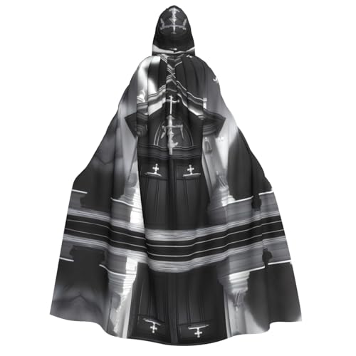 POEZJZW Umhang mit Kapuze für Erwachsene, für Damen und Herren, Halloween-Kostüm, Maskerade, Cosplay, Kostüm, Weihnachten, Party, Robe POEZJZW Umhang mit Kapuze für Erwachsene, für Damen und Herren, Halloween-Kostüm, Maskerade, Cosplay, Kostüm, Weihnachten, Party, Robe von POEZJZW