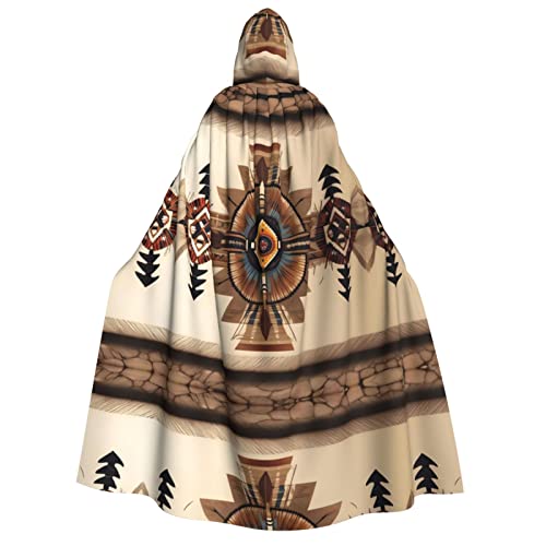 POEZJZW Umhang mit Kapuze für Erwachsene mit Indianermalerei, für Damen und Herren, Halloween-Kostüm, Maskerade, Cosplay, Kostüm, Weihnachten, Party, Robe POEZJZW Umhang mit Kapuze für Erwachsene mit Indianermalerei, für Damen und Herren, Halloween-Kostüm, Maskerade, Cosplay, Kostüm, Weihnachten, Party, Robe von POEZJZW