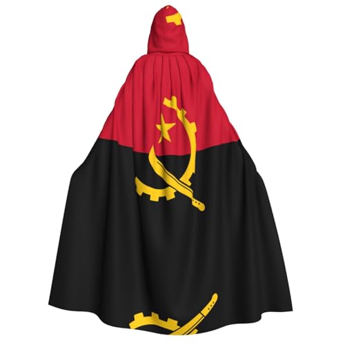 POEZJZW Umhang mit Kapuze und Angola-Flagge, für Damen und Herren, Halloween-Kostüm, Maskerade, Cosplay, Kostüm, Weihnachten, Party, Robe POEZJZW Umhang mit Kapuze und Angola-Flagge, für Damen und Herren, Halloween-Kostüm, Maskerade, Cosplay, Kostüm, Weihnachten, Party, Robe von POEZJZW