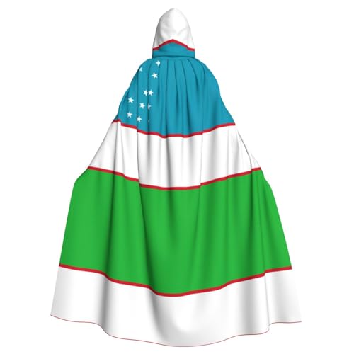 POEZJZW Umhang mit Kapuze und Flagge der Republik Usbekistan, für Erwachsene, Herren, Damen, Weihnachten, Kapuzenumhang, Cosplay-Kostüme POEZJZW Umhang mit Kapuze und Flagge der Republik Usbekistan, für Erwachsene, Herren, Damen, Weihnachten, Kapuzenumhang, Cosplay-Kostüme von POEZJZW