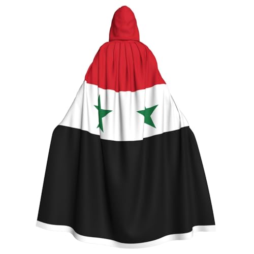 POEZJZW Umhang mit Kapuze und Flagge der Syrischen Arabischen Republik, für Erwachsene, Herren und Damen, Weihnachts-Kapuzenpullover, Cosplay-Kostüme POEZJZW Umhang mit Kapuze und Flagge der Syrischen Arabischen Republik, für Erwachsene, Herren und Damen, Weihnachts-Kapuzenpullover, Cosplay-Kostüme von POEZJZW