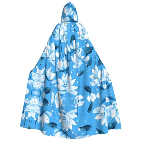 POEZJZW Umhang mit Kapuze und Lotusblüte, für Damen, Herren, Halloween-Kostüm, Maskerade, Cosplay, Kostüm, Weihnachten, Party, Robe POEZJZW Umhang mit Kapuze und Lotusblüte, für Damen, Herren, Halloween-Kostüm, Maskerade, Cosplay, Kostüm, Weihnachten, Party, Robe von POEZJZW
