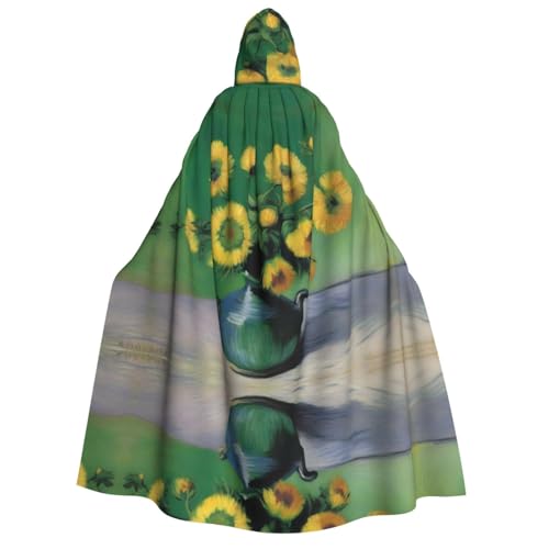 POEZJZW Umhang mit gelber Blume für Erwachsene, mit Kapuze, für Damen und Herren, Halloween-Kostüm, Maskerade, Cosplay, Kostüm, Weihnachten, Party, Robe POEZJZW Umhang mit gelber Blume für Erwachsene, mit Kapuze, für Damen und Herren, Halloween-Kostüm, Maskerade, Cosplay, Kostüm, Weihnachten, Party, Robe von POEZJZW