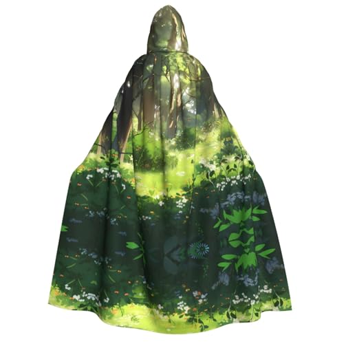 POEZJZW Vegetation Kapuzenumhang für Erwachsene für Damen und Herren, Halloween-Kostüm, Maskerade, Cosplay, Kostüm, Weihnachten, Party, Robe POEZJZW Vegetation Kapuzenumhang für Erwachsene für Damen und Herren, Halloween-Kostüm, Maskerade, Cosplay, Kostüm, Weihnachten, Party, Robe von POEZJZW