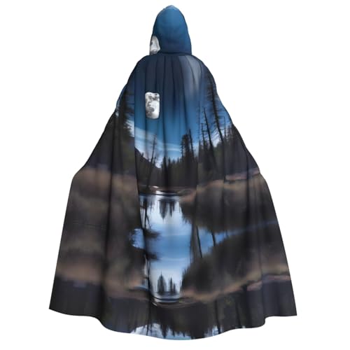 POEZJZW Wild Moon Umhang mit Kapuze für Erwachsene, für Damen und Herren, Halloween-Kostüm, Maskerade, Cosplay, Kostüm, Weihnachten, Party, Robe POEZJZW Wild Moon Umhang mit Kapuze für Erwachsene, für Damen und Herren, Halloween-Kostüm, Maskerade, Cosplay, Kostüm, Weihnachten, Party, Robe von POEZJZW
