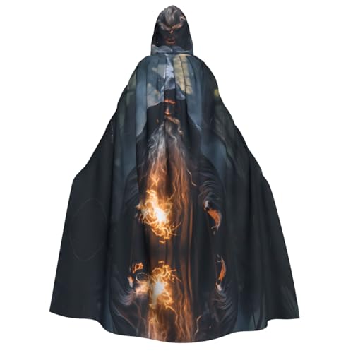 POEZJZW Zauberer Kapuzenumhang für Erwachsene für Damen und Herren, Halloween-Kostüm, Maskerade, Cosplay, Kostüm, Weihnachten, Party, Robe POEZJZW Zauberer Kapuzenumhang für Erwachsene für Damen und Herren, Halloween-Kostüm, Maskerade, Cosplay, Kostüm, Weihnachten, Party, Robe von POEZJZW