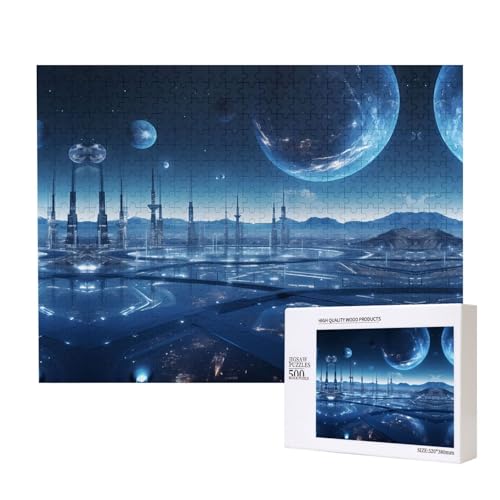 Poezjzw 3D-Welt-Puzzles für Erwachsene, 500 Teile, Holzpuzzle für Familie, Freunde, Heimdekoration, Wandkunst, 50 x 38 cm Poezjzw 3D-Welt-Puzzles für Erwachsene, 500 Teile, Holzpuzzle für Familie, Freunde, Heimdekoration, Wandkunst, 50 x 38 cm von POEZJZW