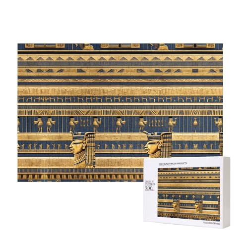 Poezjzw Ägyptische Pharaonische Fresken Erwachsenen-Puzzle, klassisches Puzzle, 300 Teile, Holzpuzzle, moderne Wohnkultur, intellektuelles Spiel, 40 x 28 cm Poezjzw Ägyptische Pharaonische Fresken Erwachsenen-Puzzle, klassisches Puzzle, 300 Teile, Holzpuzzle, moderne Wohnkultur, intellektuelles Spiel, 40 x 28 cm von POEZJZW