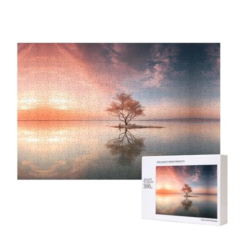 Poezjzw Afterglow Puzzles für Erwachsene, 300 Teile, Holzpuzzle für Familie, Freunde, Heimdekoration, Wandkunst, 15,7 x 27,9 cm Poezjzw Afterglow Puzzles für Erwachsene, 300 Teile, Holzpuzzle für Familie, Freunde, Heimdekoration, Wandkunst, 15,7 x 27,9 cm von POEZJZW