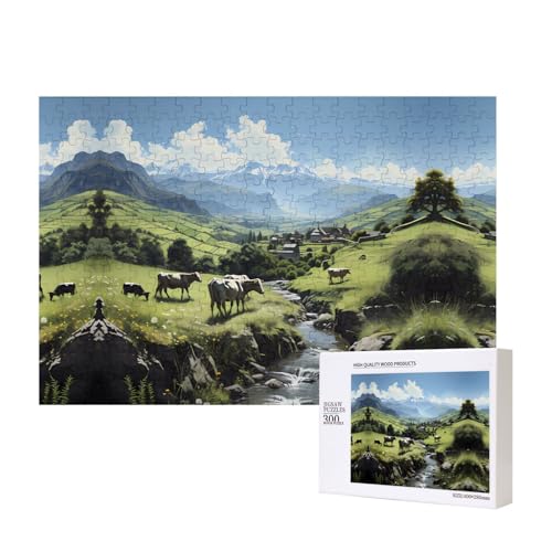 Poezjzw Alpenbauernhof Kühe Erwachsene Klassisches Puzzle 300 Teile Holzpuzzle Moderne Wohnkultur Intellektuelles Spiel 40 X 28 CM Poezjzw Alpenbauernhof Kühe Erwachsene Klassisches Puzzle 300 Teile Holzpuzzle Moderne Wohnkultur Intellektuelles Spiel 40 X 28 CM von POEZJZW